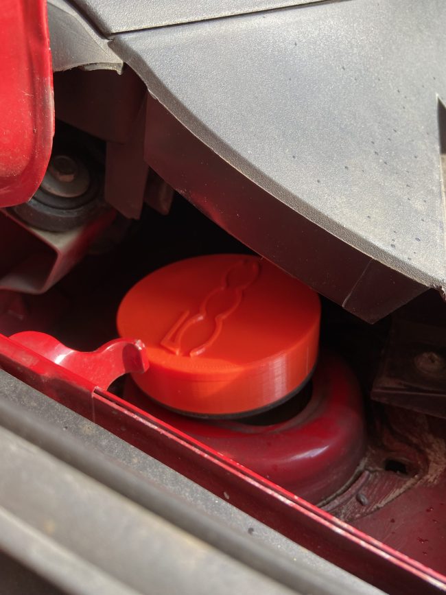 red top mount cover fiat 500